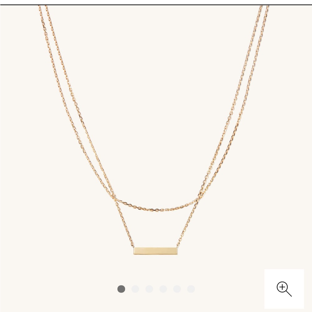 Mejuri Layered Bar Necklace